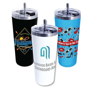 Photo of 22oz Memphis Tumbler With Flip Top Lid & Stainless Steel Str