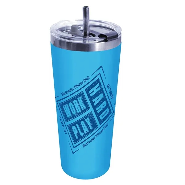 Bright Blue color option for 22 Oz. Memphis Tumbler With Flip Top Lid & Stainless Steel S