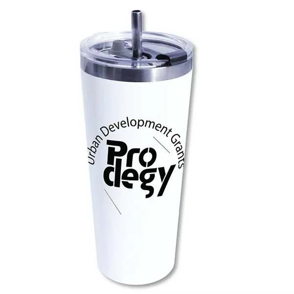 White color option for 22 Oz. Memphis Tumbler With Flip Top Lid & Stainless Steel S