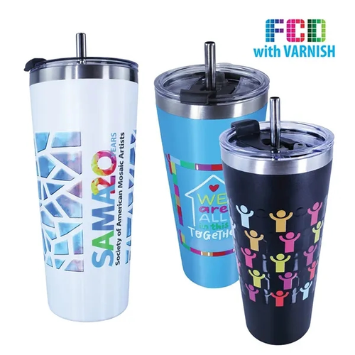 Main photo of 22 Oz. Memphis Tumbler With Flip Top/Stainless Steel Straw L