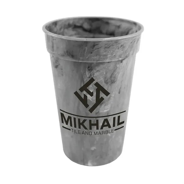 Gray color option for 17 Oz. Marble Stadium Cup