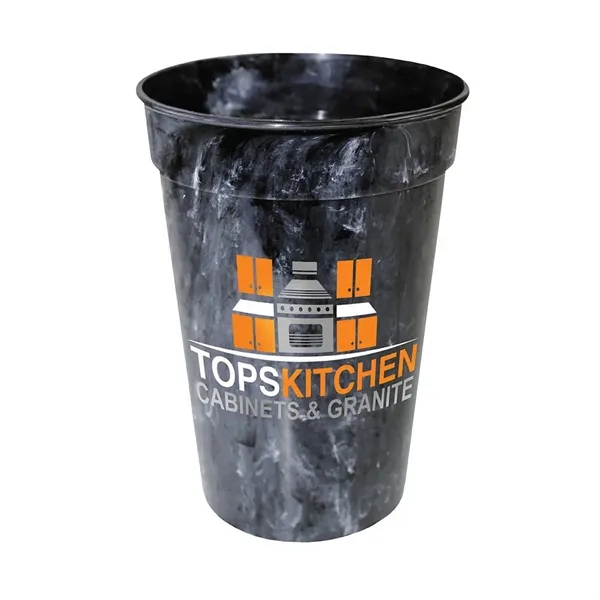 Black color option for 17 Oz. Marble Stadium Cup, Full Color Digital