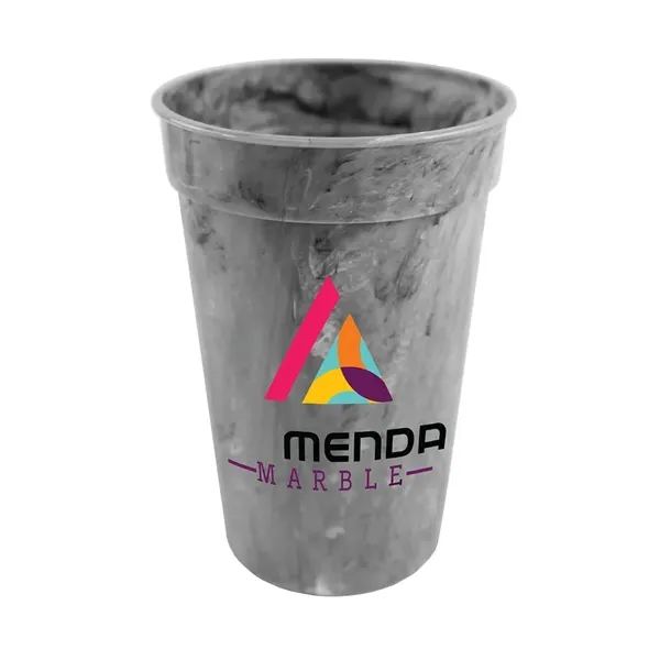 Gray color option for 17 Oz. Marble Stadium Cup, Full Color Digital