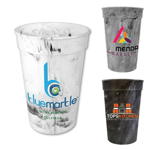 Main photo of 17 Oz. Marble Stadium Cup, Full Color Digital
