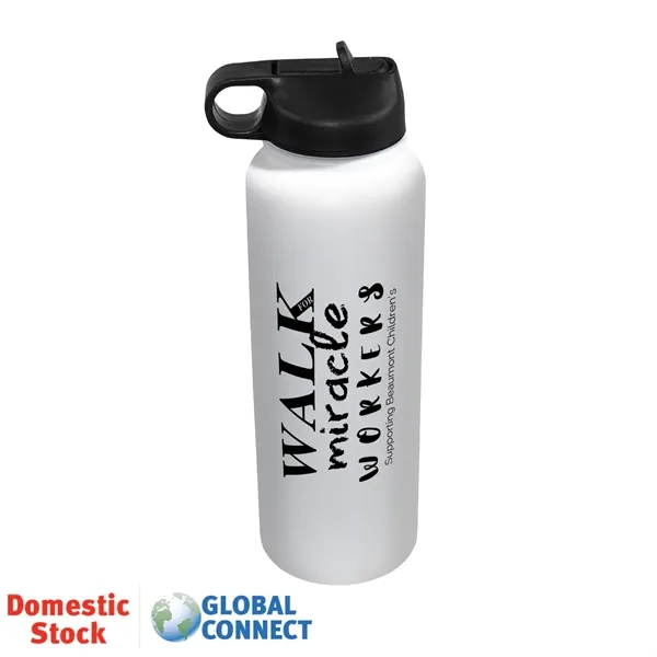 White color option for 32 Oz. Memphis Sports Bottle With Straw Lid