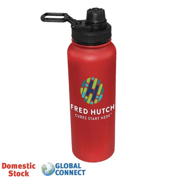 Red color option for 32 Oz. Memphis Sports Bottle With Screw Cap, Full Color Digi