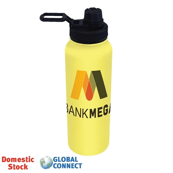 Yellow color option for 32 Oz. Memphis Sports Bottle With Screw Cap, Full Color Digi