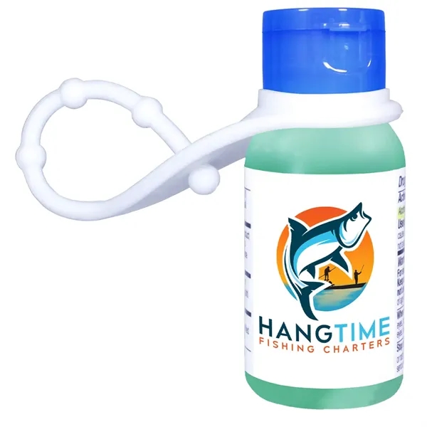 Trans Blue color option for 1 Oz. Aloe Vera Gel With Lanyard, Full Color Digital