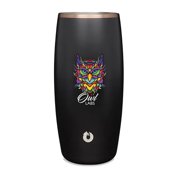 Black color option for Snowfox® 18 Oz. Beer Glass, Full Color Digital