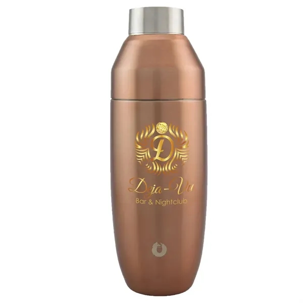 Gold color option for Snowfox® 24 Oz. Cocktail Shaker, Full Digital Color