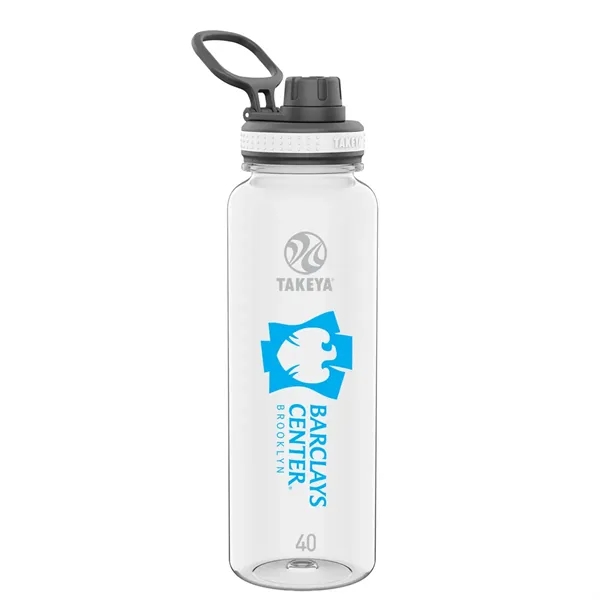 Clear color option for Takeya® 40 Oz. Tritan Water Bottle With Spout Lid