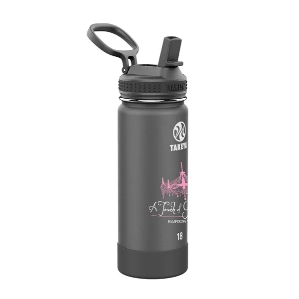 Onyx color option for Takeya® 18 Oz. Actives With Straw Lid, Full Color Digital