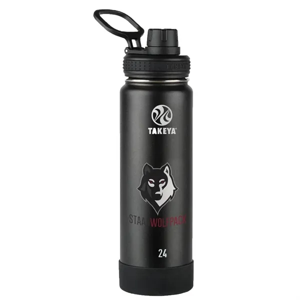Onyx color option for Takeya® 24 Oz. Actives With Spout Lid, Full Color Digital