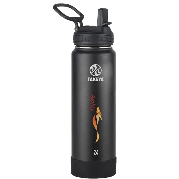 Onyx color option for Takeya® 24 Oz. Actives With Straw Lid, Full Color Digital