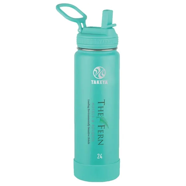 Teal color option for Takeya® 24 Oz. Actives With Straw Lid, Full Color Digital