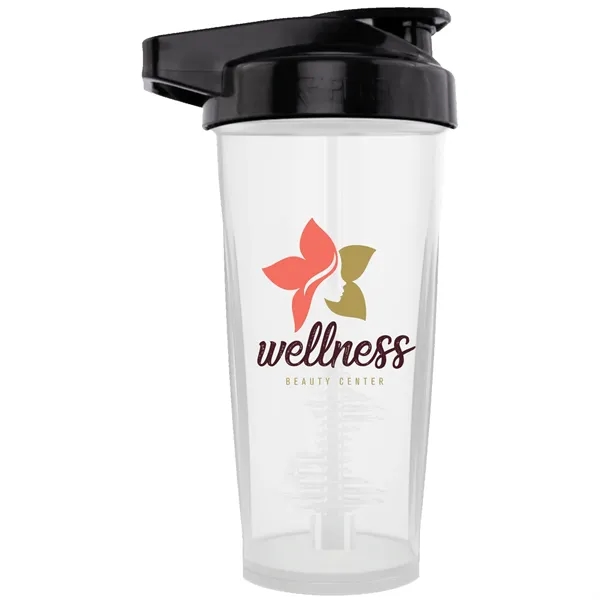 Black/Clear color option for Perfect Shaker™ 28 Oz. Activ Bottle, Full Color Digital