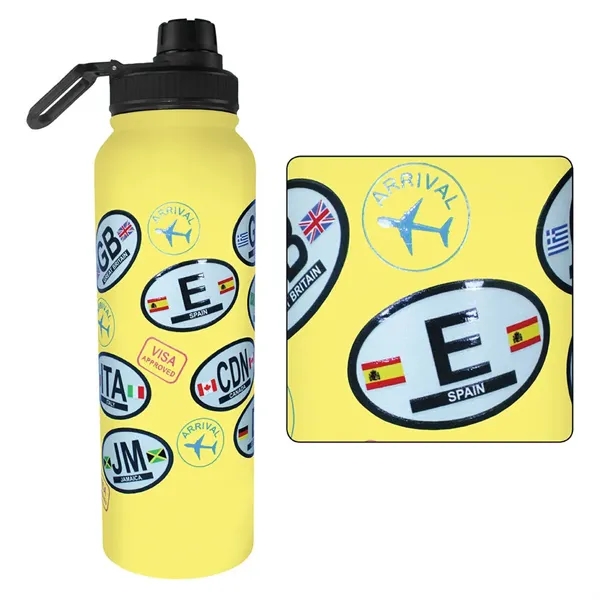 Yellow color option for 32 Oz. Memphis Sports Bottle With Screw Cap, Varnish