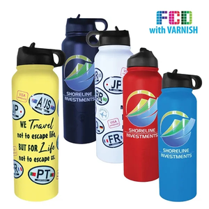 Photo of 32 Oz. Memphis Sports Bottle With Straw Lid, Varnish