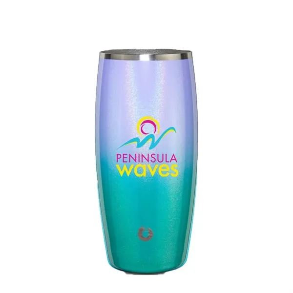 Mermaid color option for Snowfox® 18 Oz. Shimmer Beer Glass, Full Color Digital