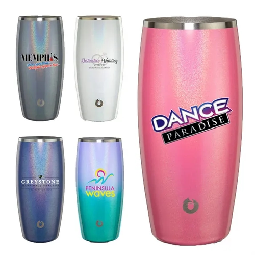 Main photo of Snowfox® 18 Oz. Shimmer Beer Glass, Full Color Digital