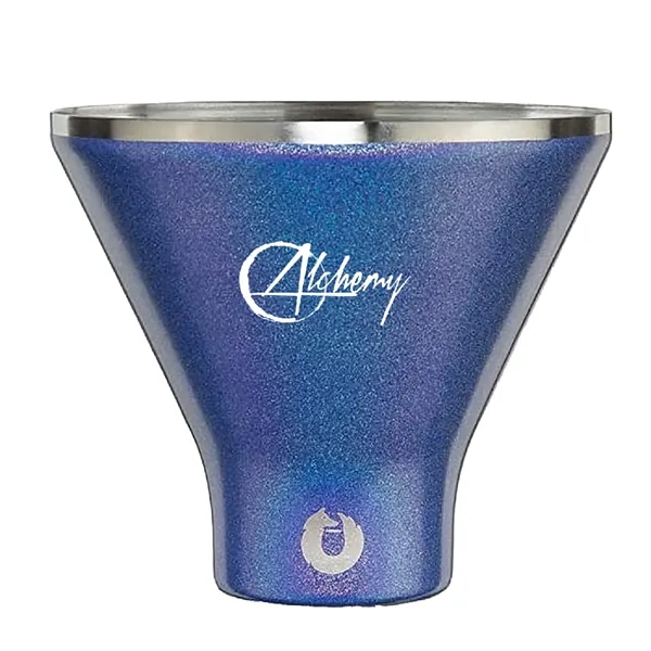 Shimmer Blue color option for Snowfox® 8 Oz. Shimmer Martini Glass