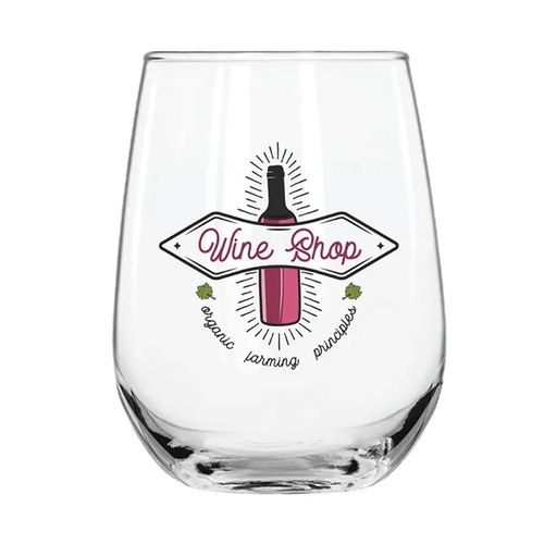 Main photo of 17 Oz. Stemless Wine Glass, Full Color Digital