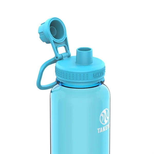 Breezy Blue color option for Takeya® 40 Oz. Tritan Water Bottle With Spout Lid, Full Col