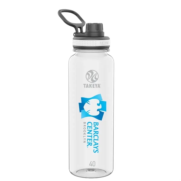 Clear color option for Takeya® 40 Oz. Tritan Water Bottle With Spout Lid, Full Col