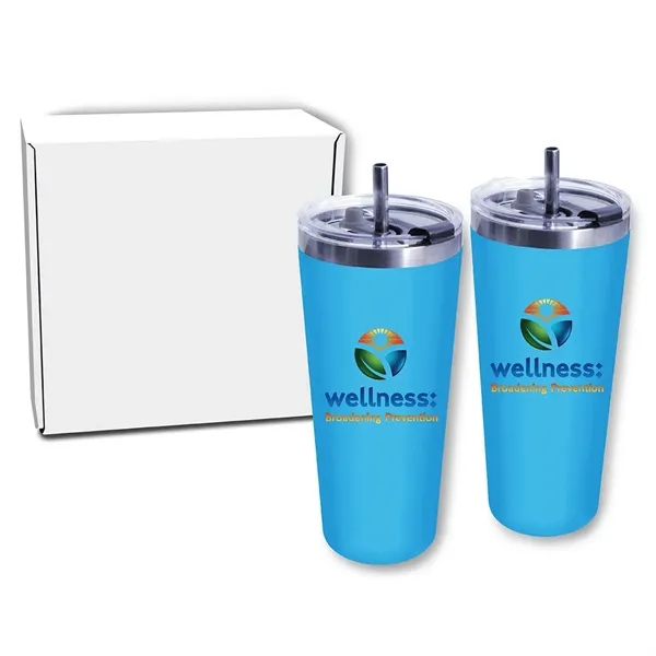 Extra color option for 22oz Memphis Tumbler With Flip Lid & Straw   Gift Set, Full