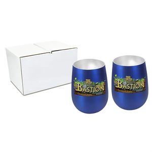 Photo of Halcyon® 12 Oz. Stainless Steel Wine Glass   Gift Set, Full