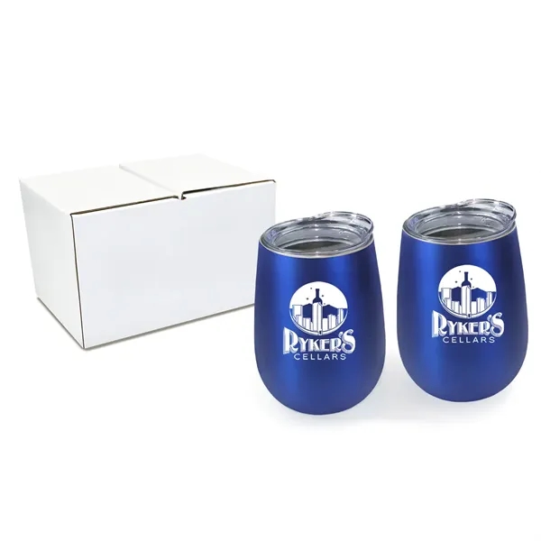 Extra color option for Halcyon® 12 Oz. Stainless Steel Wine Glass With Acrylic Lid