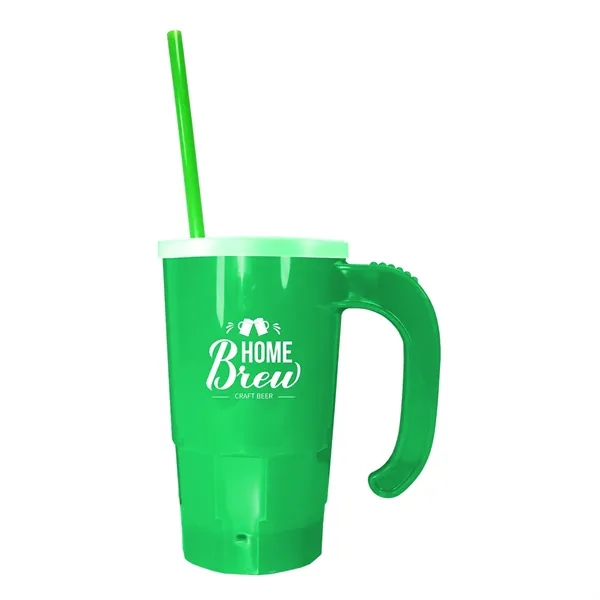 Neon Green color option for 20 Oz. Stackable Beer Stein/Straw/Lid Set