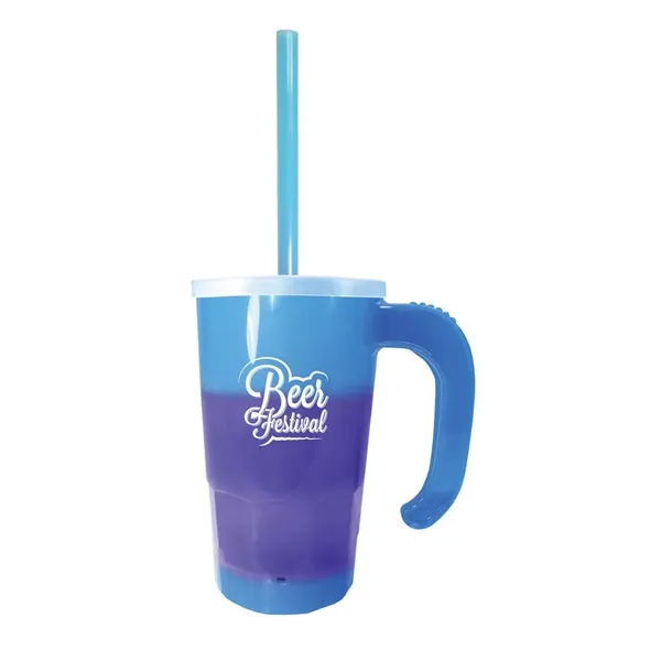 Blue To Purple color option for Mood™ 20 Oz. Stackable Beer Stein/Straw/Lid Set