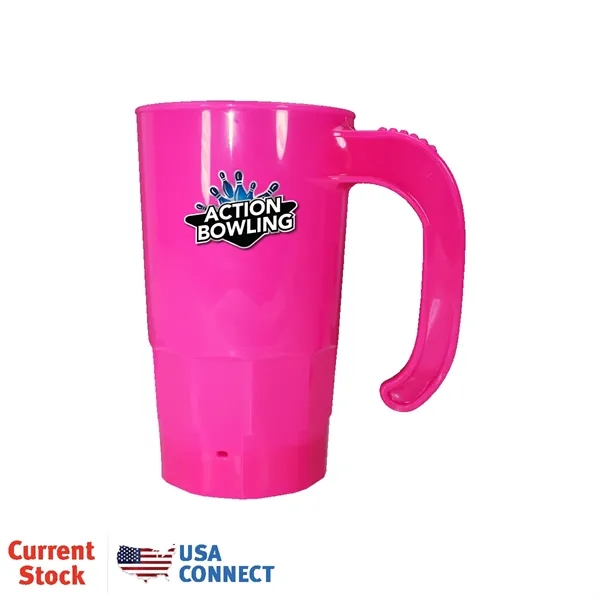 Neon Pink color option for 20 Oz. Stackable Beer Stein, Full Color Digital