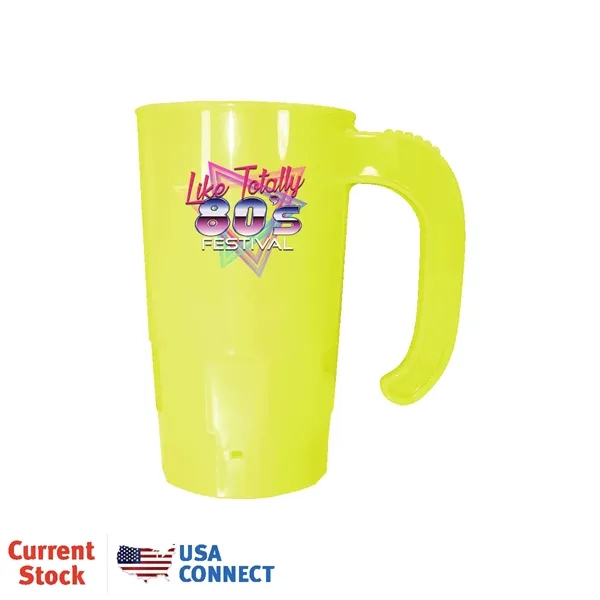 Neon Yellow color option for 20 Oz. Stackable Beer Stein, Full Color Digital