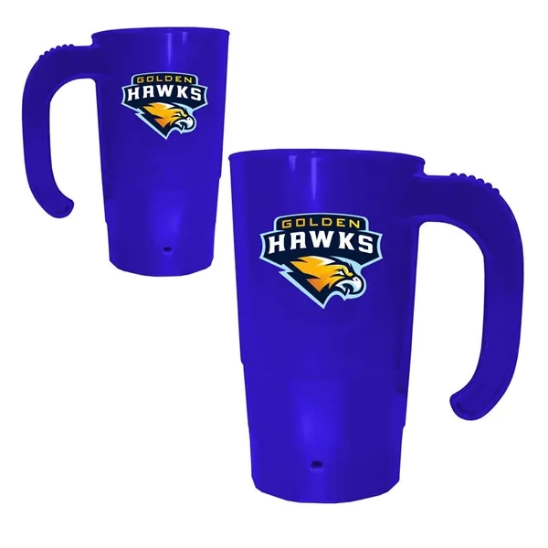 Blue color option for 20 Oz. Stackable Beer Stein (2 Side), Full Color Digital