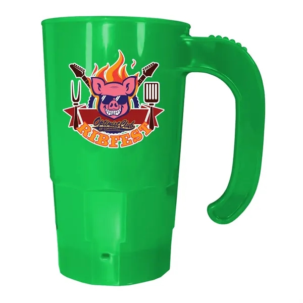 Neon Green color option for 20 Oz. Stackable Beer Stein (2 Side), Full Color Digital