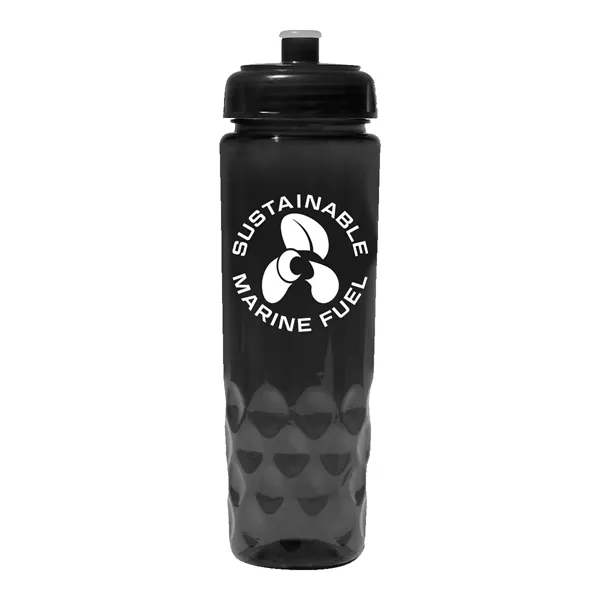 Trans Black color option for Recycled Pet   24 Oz. Bottle With Push 'N Pull Cap