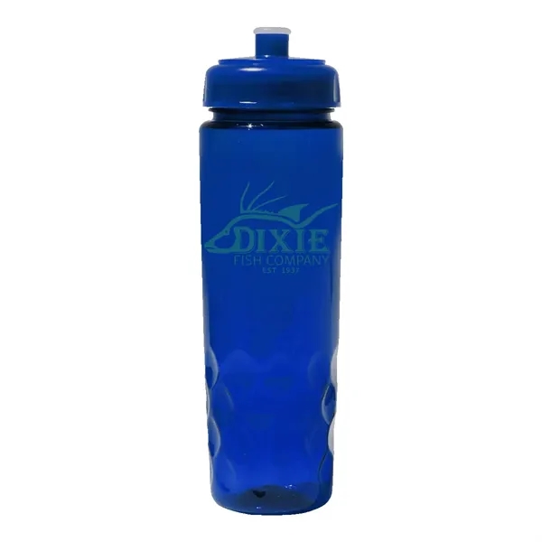 Trans Blue color option for Recycled Pet   24 Oz. Bottle With Push 'N Pull Cap
