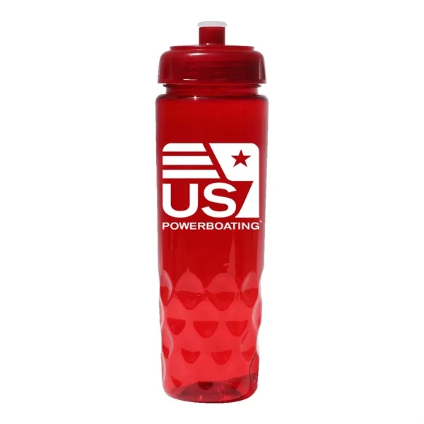 Trans Red color option for Recycled Pet   24 Oz. Bottle With Push 'N Pull Cap