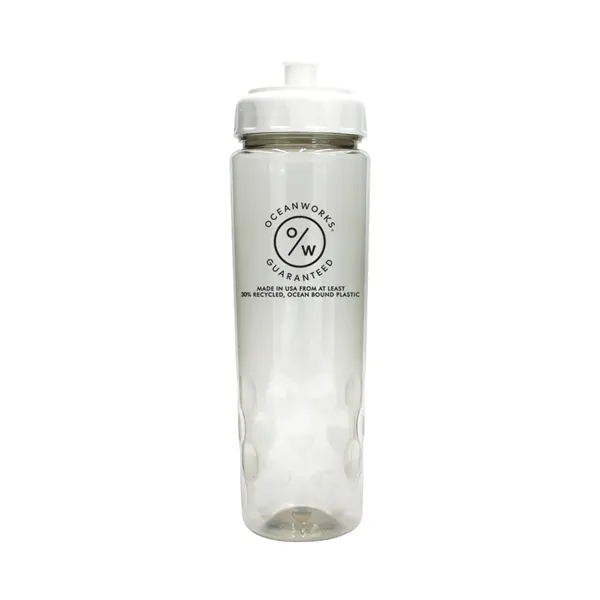 Recycled Clear color option for Recycled Pet   24 Oz. Bottle With Push 'N Pull Cap, Full Col