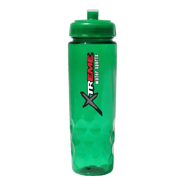 Trans Green color option for Recycled Pet   24 Oz. Bottle With Push 'N Pull Cap, Full Col