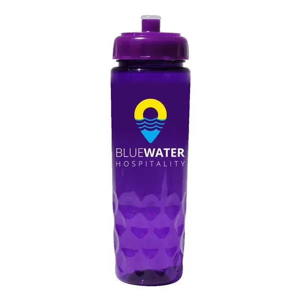 Trans Purple color option for Recycled Pet   24 Oz. Bottle With Push 'N Pull Cap, Full Col