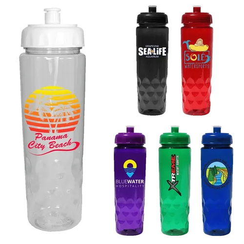 Main photo of Recycled Pet   24 Oz. Bottle With Push 'N Pull Cap, Full Col
