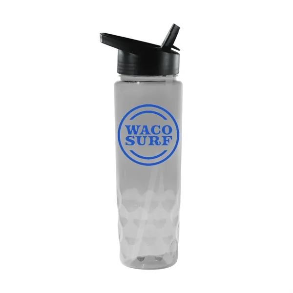 Recycled Clear color option for Recycled Pet   24 Oz. Bottle With Straw Cap