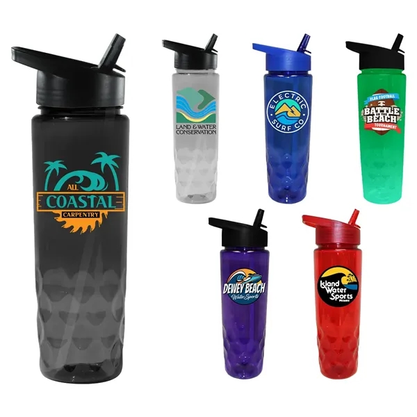 Extra color option for Recycled Pet   24 Oz. Bottle With Straw Cap, Full Color Digi