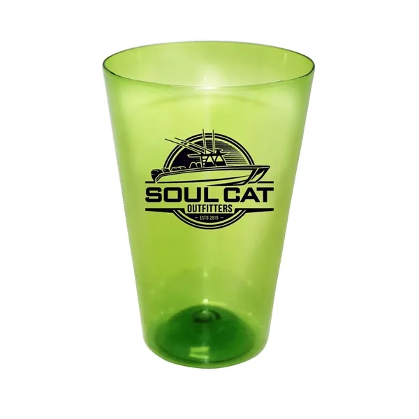 Green color option for Recycled Pet   16 Oz. Pint Glass
