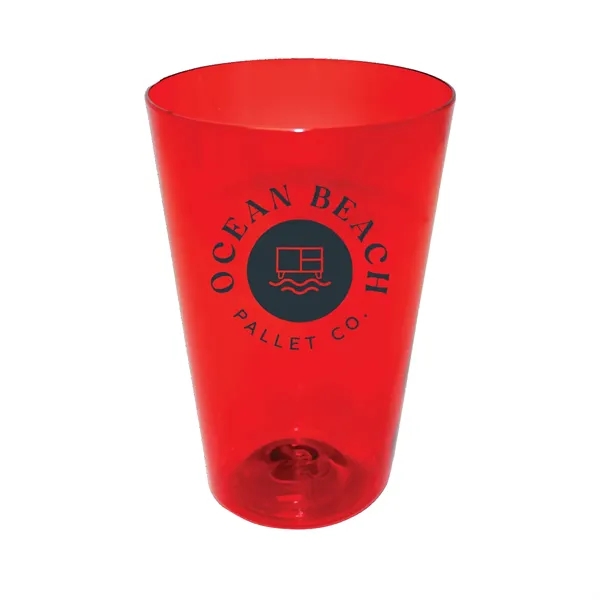 Red color option for Recycled Pet   16 Oz. Pint Glass