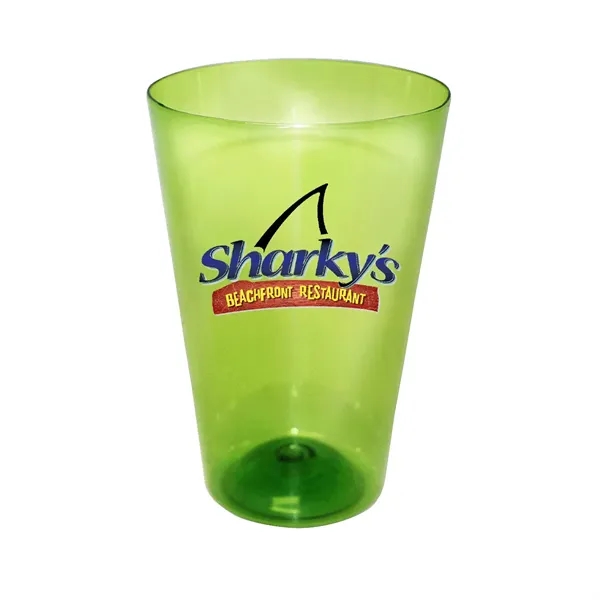 Green color option for Recycled Pet   16 Oz. Pint Glass, Full Color Digital
