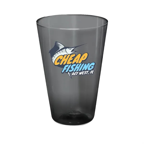 Smoke color option for Recycled Pet   16 Oz. Pint Glass, Full Color Digital